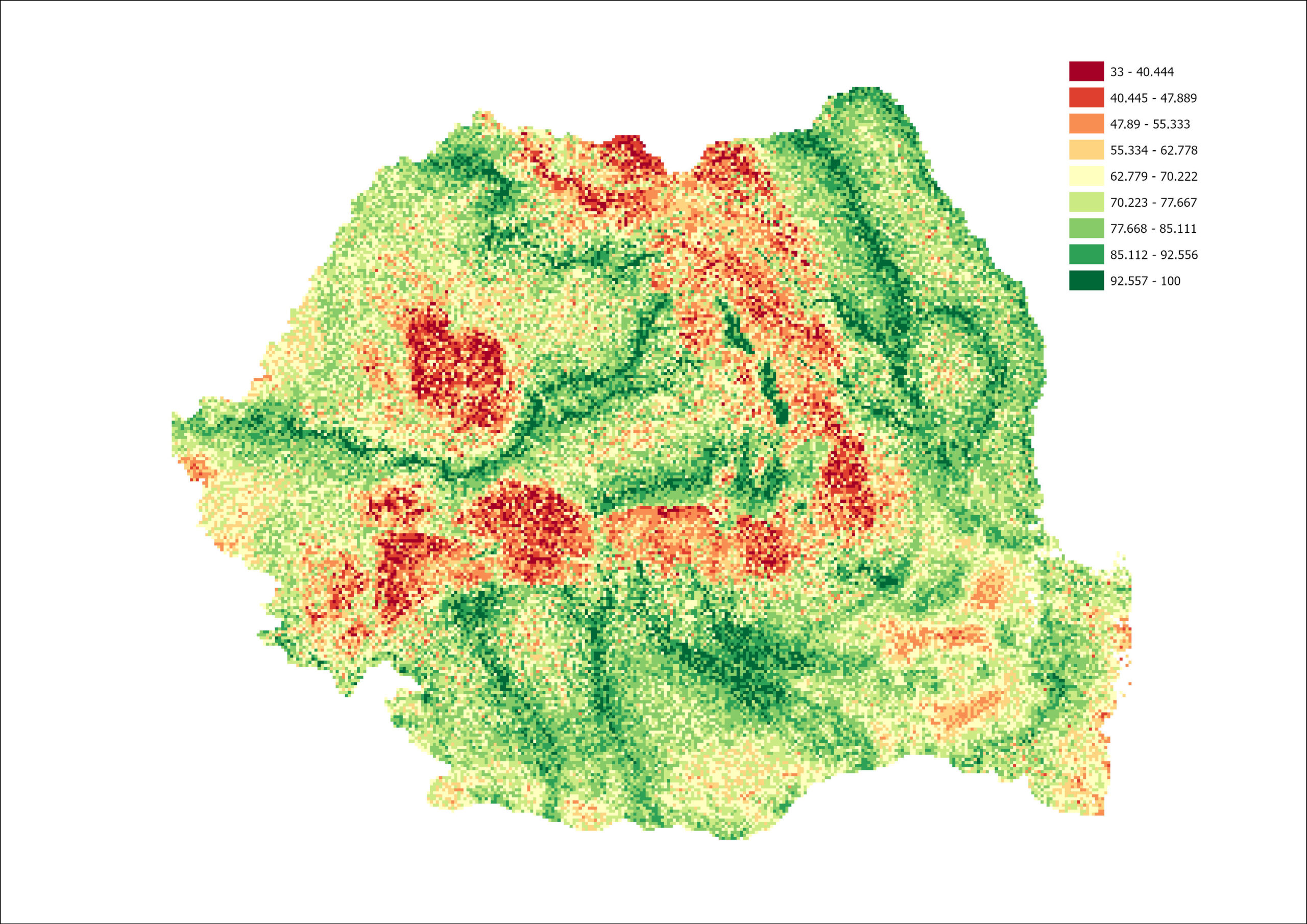 Criterii Geografice și Topografice - rulare model gis 5 criterii