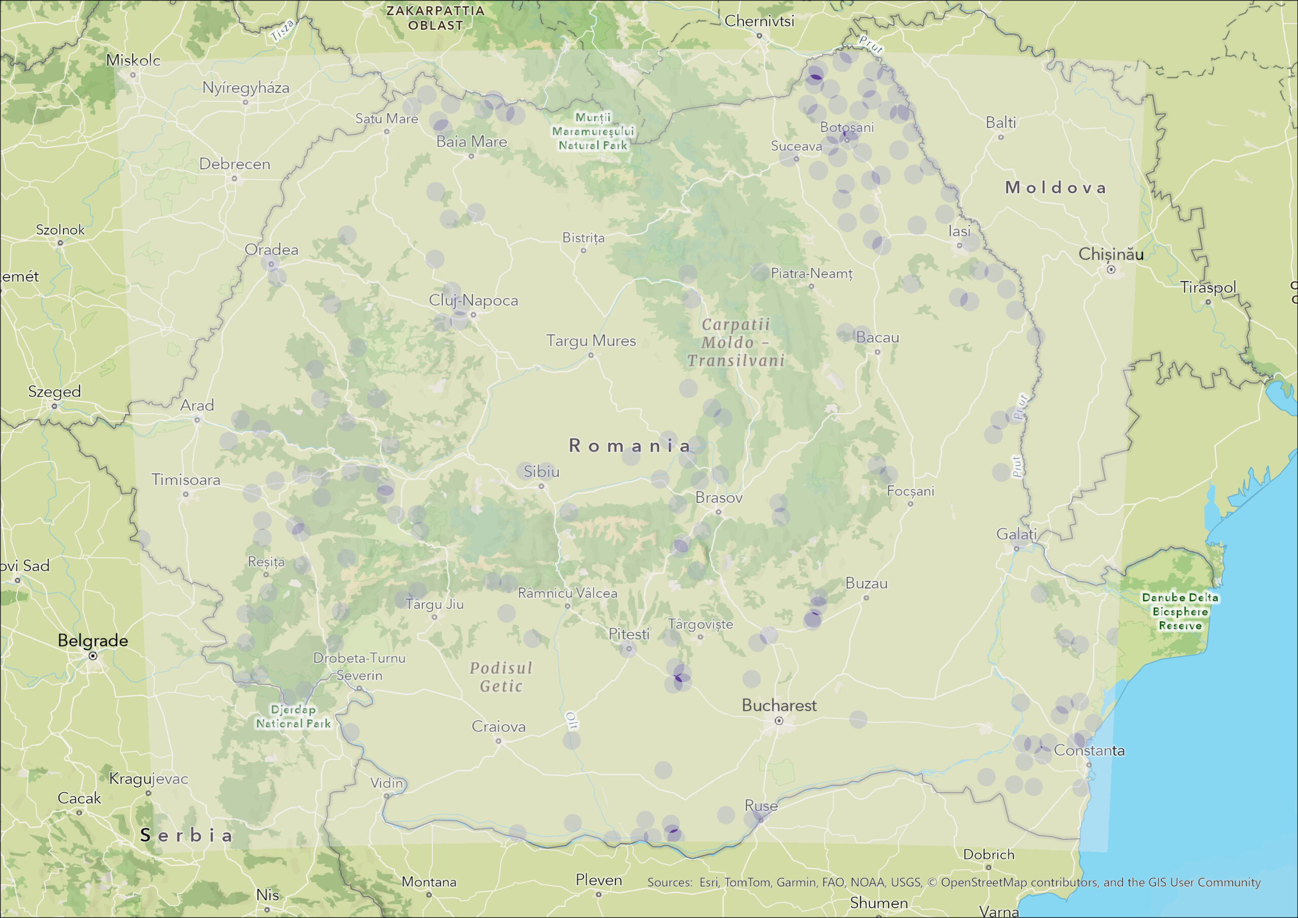 Criterii Arheologice de Referinta - analiza point density